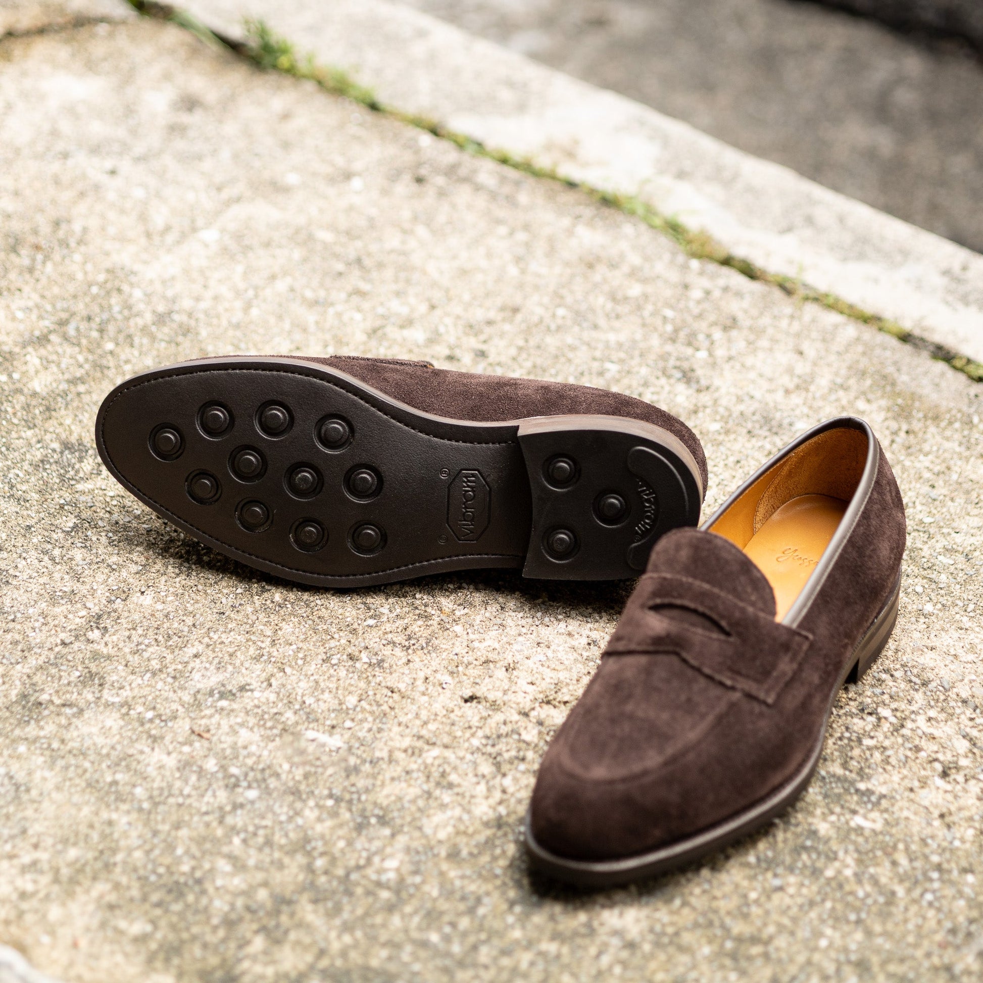 Santry Suede Goodyear Welted Penny Loafer - Yeossal