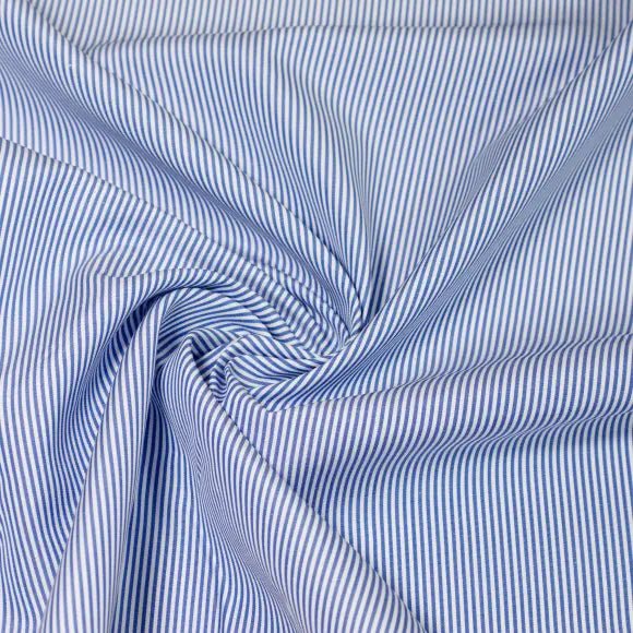 Sea Island Dark Blue Poplin Stripes 1 Custom Shirt 7089.9329.401 - Yeossal