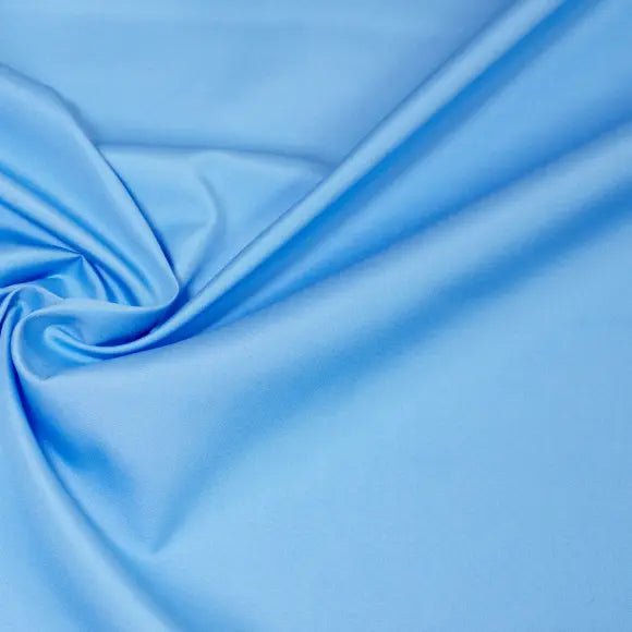 Sea Island Medium Blue Poplin Solid Plain 1 Custom Shirt 7089.9836.1062 - Yeossal