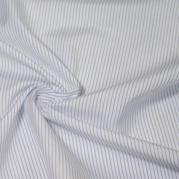 Sea Island Medium Blue Poplin Stripes 5 Custom Shirt 7089.9334.401 - Yeossal