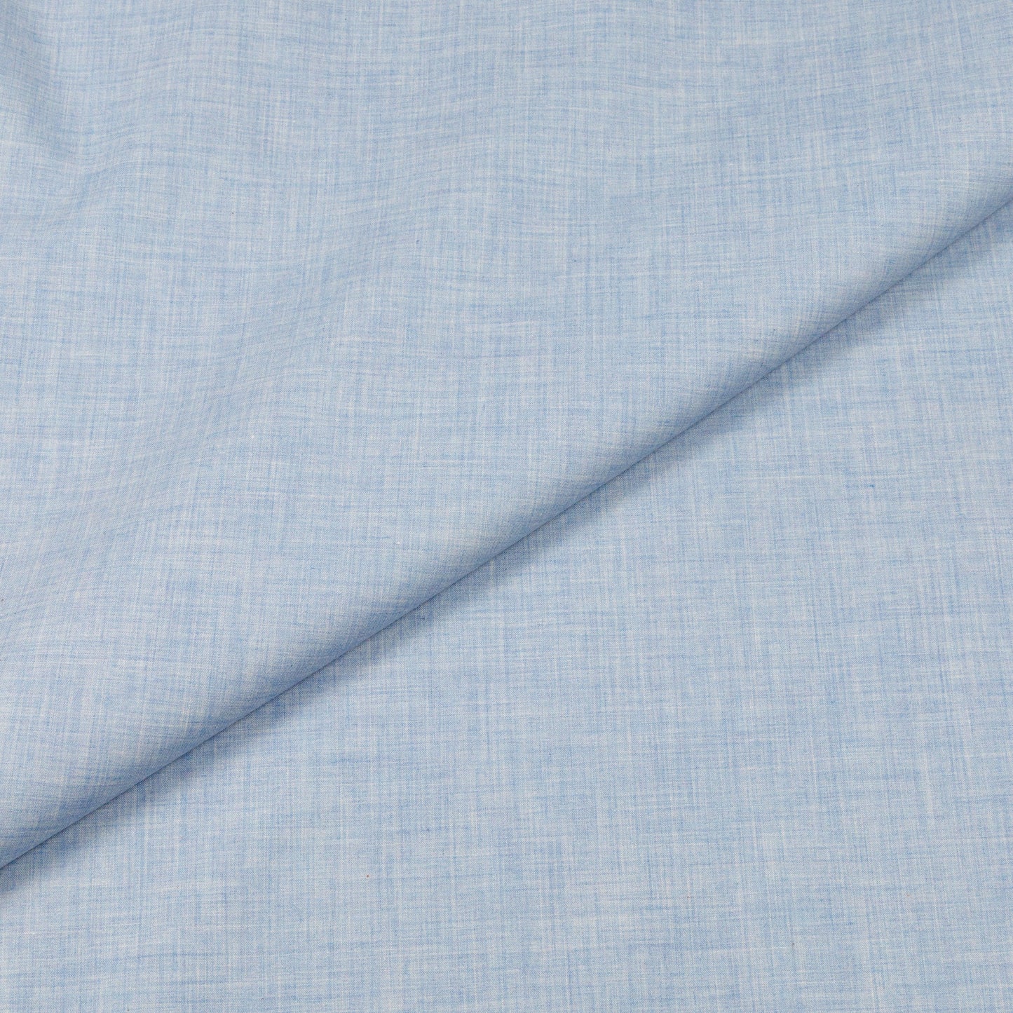 Sky Blue Breadth Melange Cotton Shirt MSC3066 - Yeossal & Co