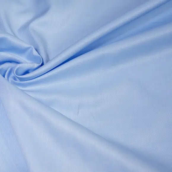 Soyada Duecento Light Blue Twill Solid Plain 2 Custom Shirt 7380.2731.401 - Yeossal