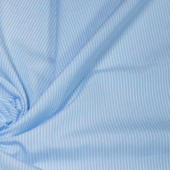Soyella Arte Light Blue Dobby/Structured Stripes 1 Custom Shirt 7056.9313.400 - Yeossal