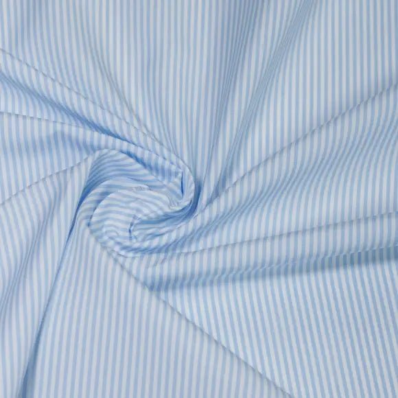 Soyella Light Blue Poplin Stripes 2 Custom Shirt 7056.6375.199 - Yeossal