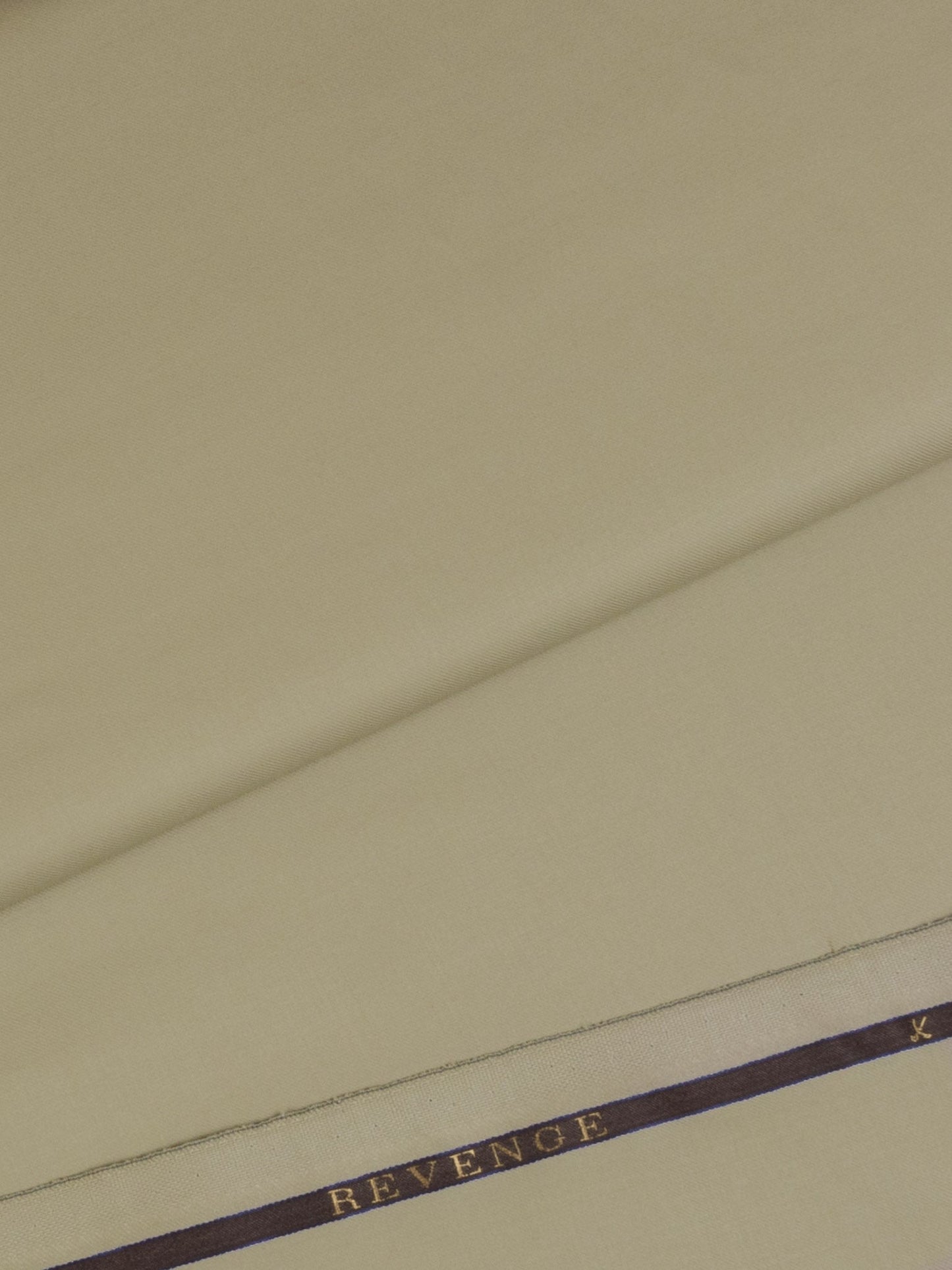 Super 150s Light Khaki Plain Wool Trousers - Yeossal & Co