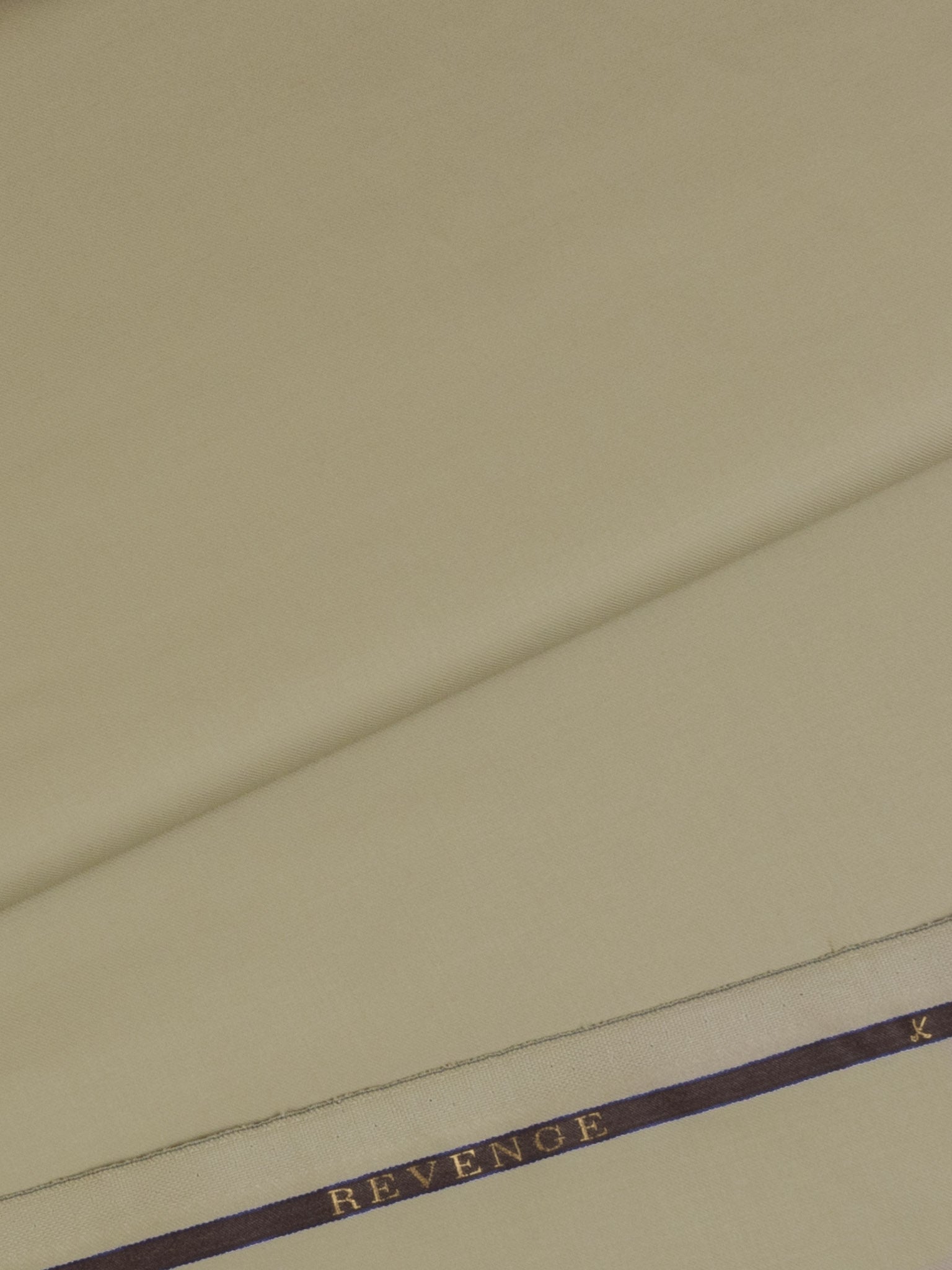 Super 150s Light Khaki Plain Wool Trousers - Yeossal & Co