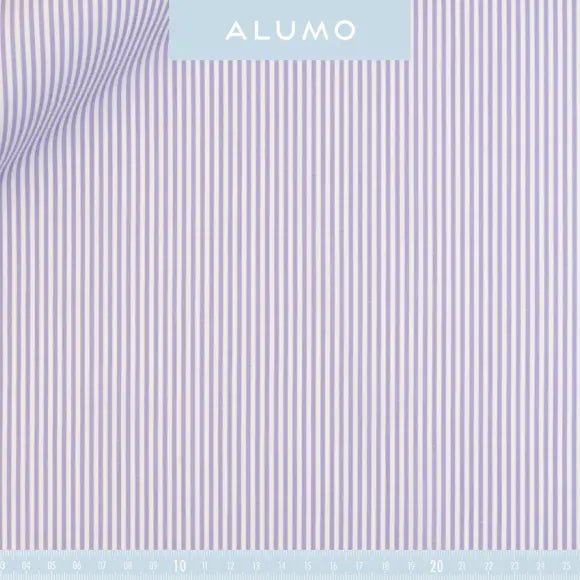 Superior Stretch Lilac Poplin Stripes Custom Shirt 7252.9284.900 - Yeossal