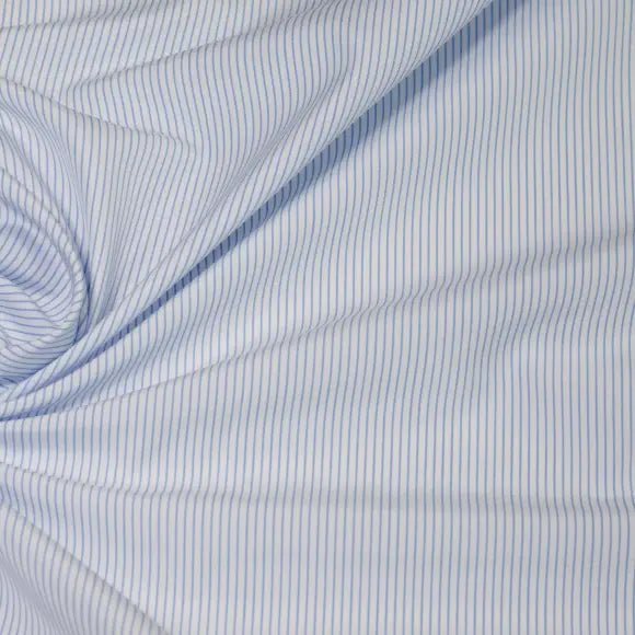 Supraluxe Light Blue Poplin Stripes 2 Custom Shirt 7054.3414.256 - Yeossal