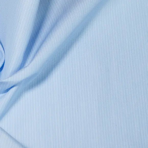 Supraluxe Light Blue Poplin Stripes 6 Custom Shirt 7054.9151.400 - Yeossal