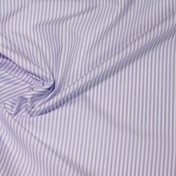 Supraluxe Lilac Poplin Stripes 1 Custom Shirt 7054.4036.903 - Yeossal