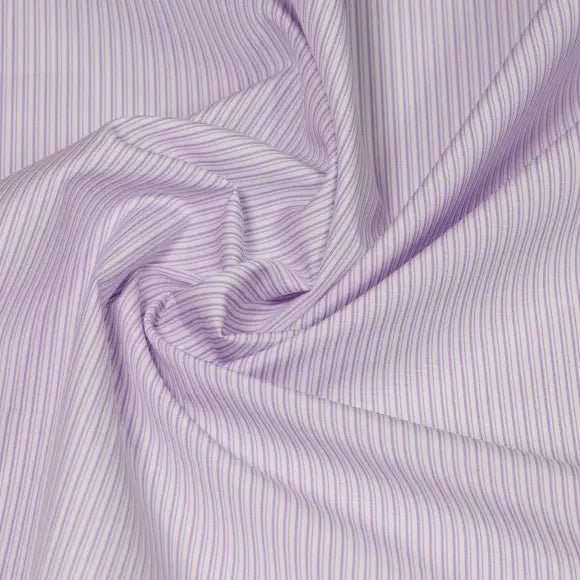 Supraluxe Lilac Poplin Stripes 2 Custom Shirt 7054.9268.900 - Yeossal