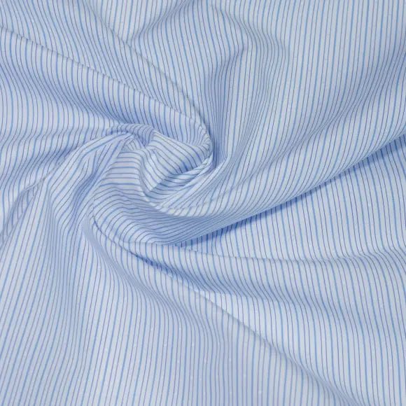 Supraluxe Premio Medium Blue Dobby/Structured Stripes 1 Custom Shirt 7054.9295.440 - Yeossal