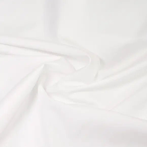 Suprastretch Poplin White Poplin Solid Plain 2 Custom Shirt 7653.7873.1000 - Yeossal
