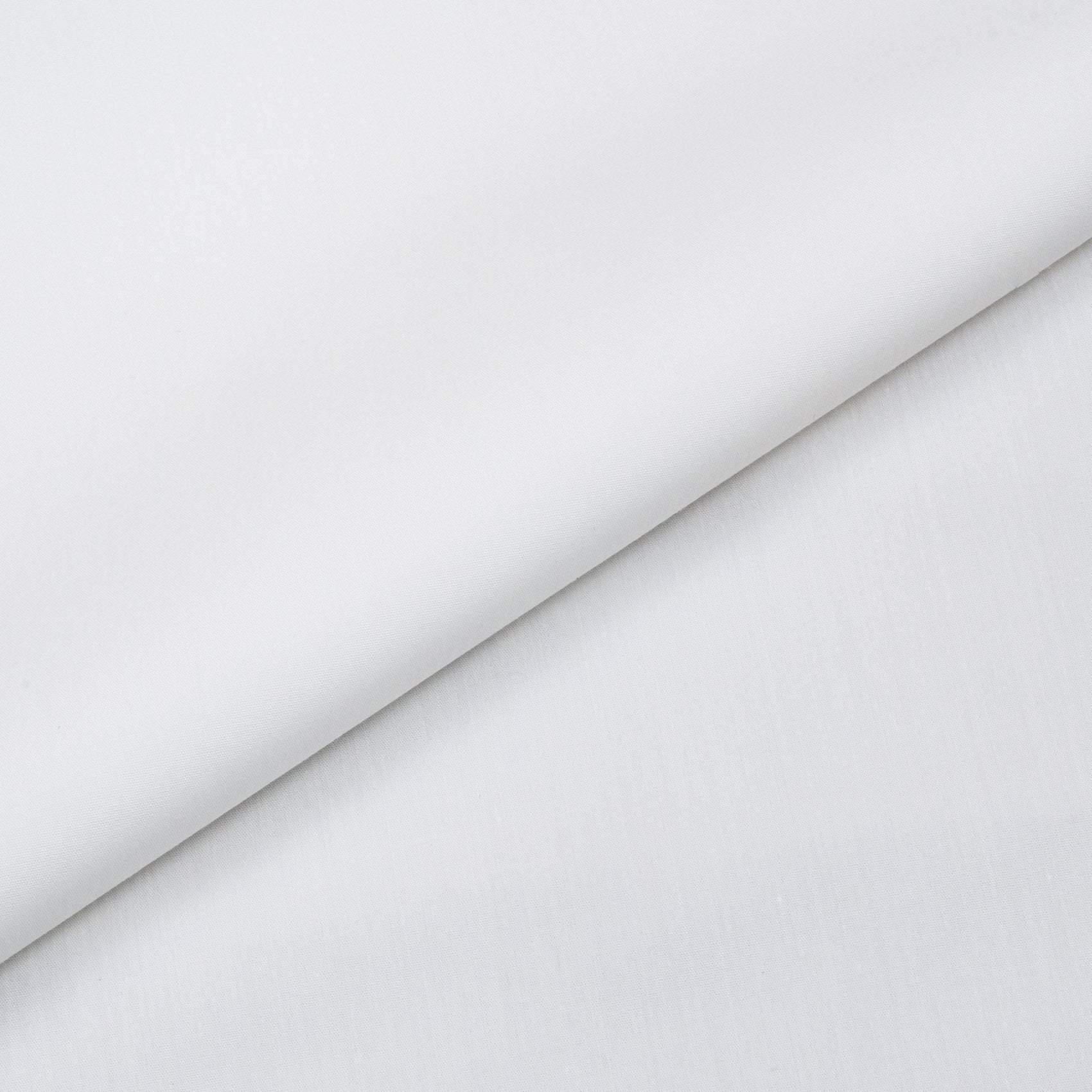 Sylvia White Poplin Stretch Cotton Blend Shirt - Yeossal & Co