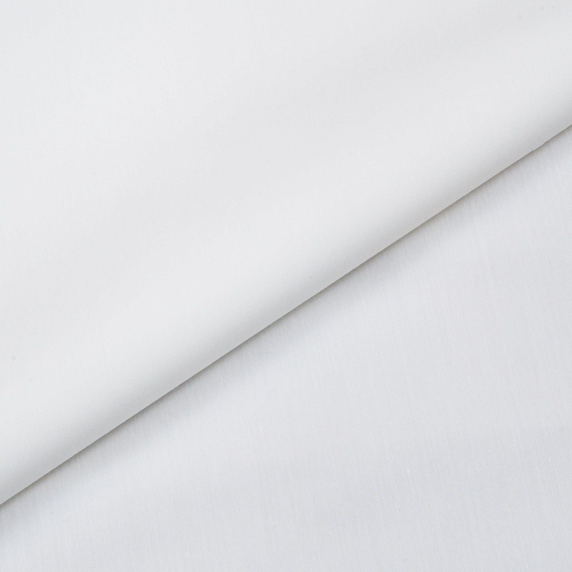 Sylvia White Poplin Stretch Cotton Blend Shirt - Yeossal & Co
