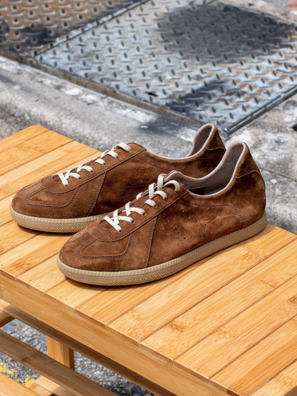 Tobacco Brown Suede Unlined GAT Sneakers - Yeossal