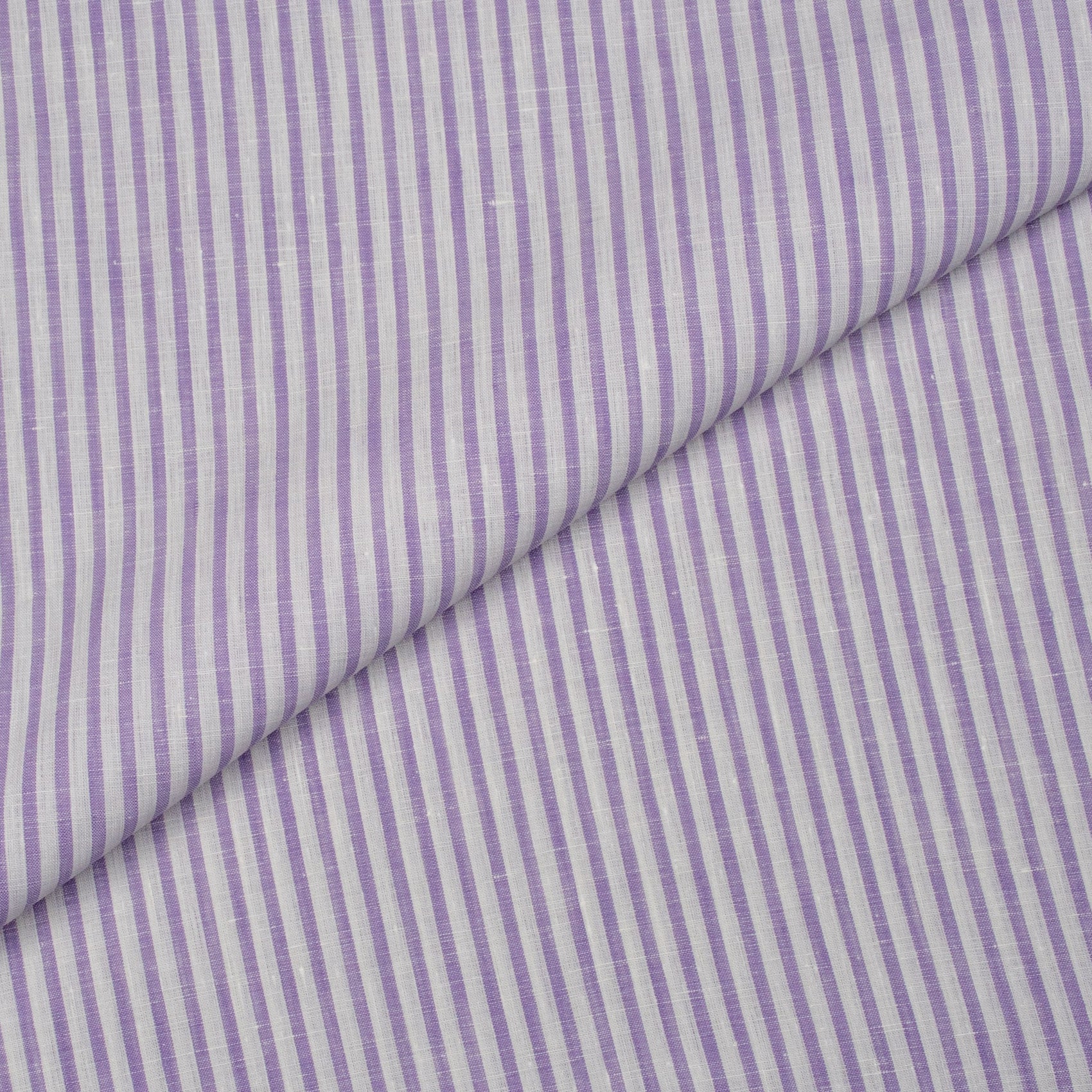 Top Lino 90 Purple Stripes Linen Shirt - Yeossal & Co