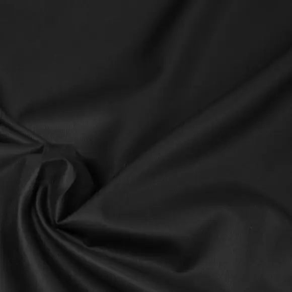 Twill Adula Black Twill Solid Plain Custom Shirt 7361.3405.600 - Yeossal