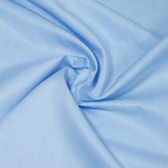 Twill Silvano Light Blue Twill Solid Plain Custom Shirt 7369.9330.400 - Yeossal