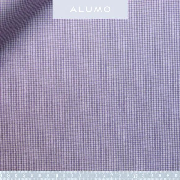 Twill Soprano Lilac Twill Check Custom Shirt 7353.7977.900 - Yeossal