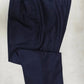 VBC Navy Melange Flannel Trousers - ST145 - Yeossal & Co