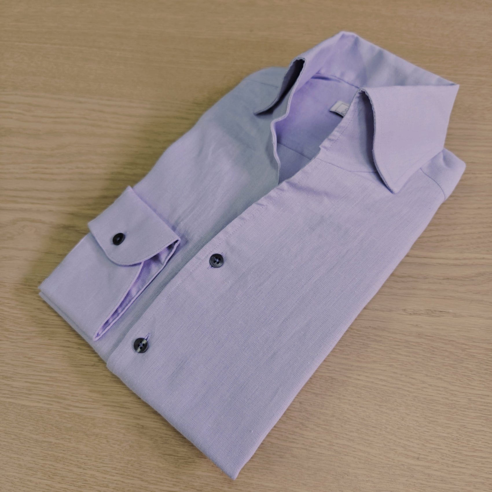 Violet Linen Long Sleeves Shirt - SS108 - Yeossal & Co