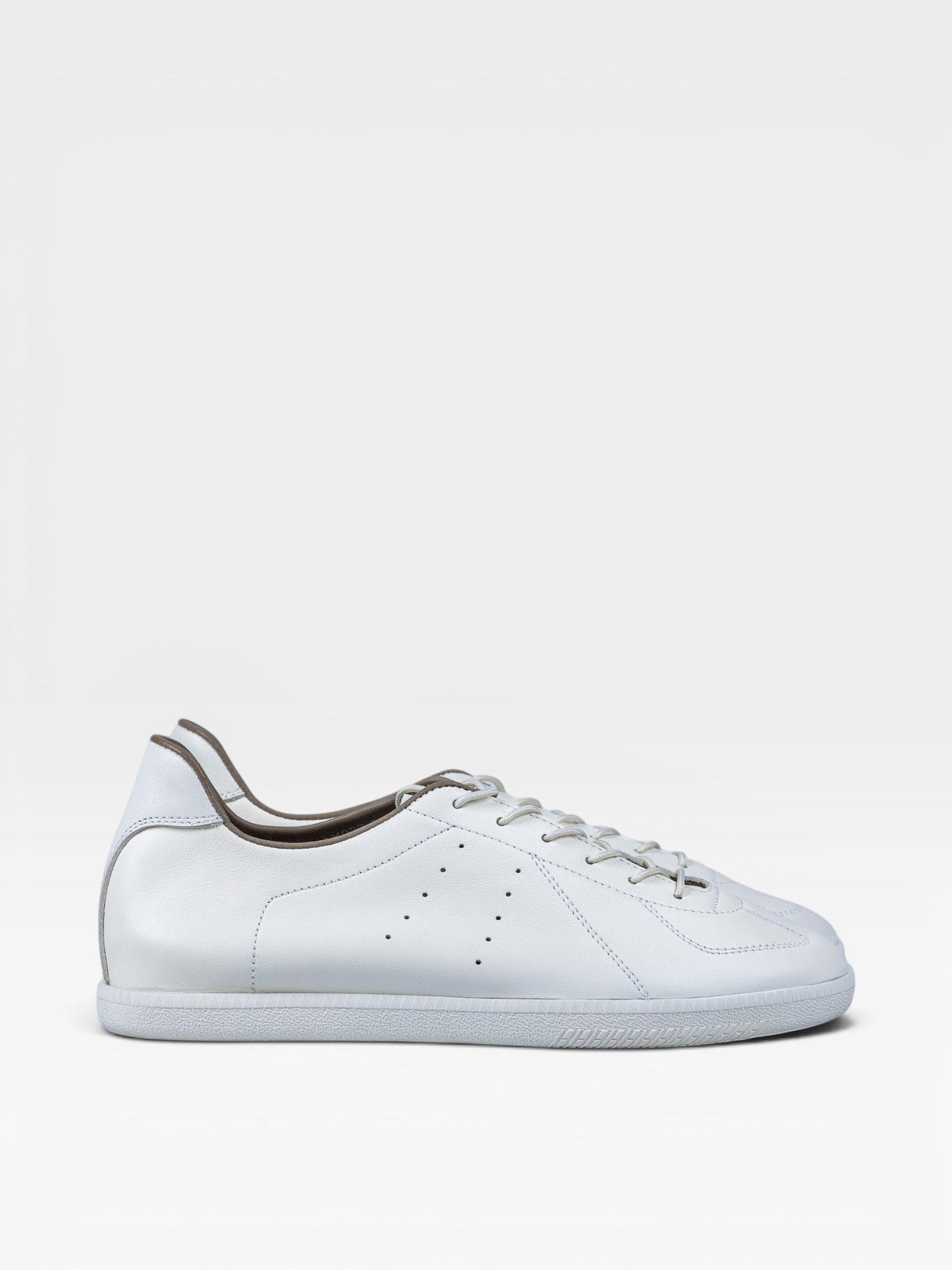 White Leather Unlined GAT Sneakers - Yeossal