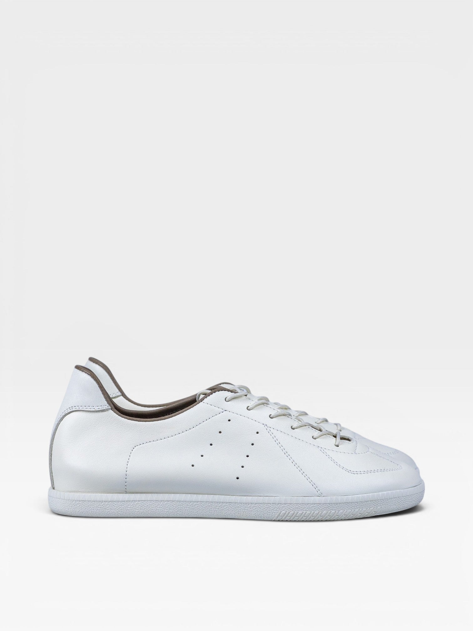White Leather Unlined GAT Sneakers - Yeossal
