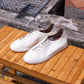 White Leather Unlined GAT Sneakers - Yeossal