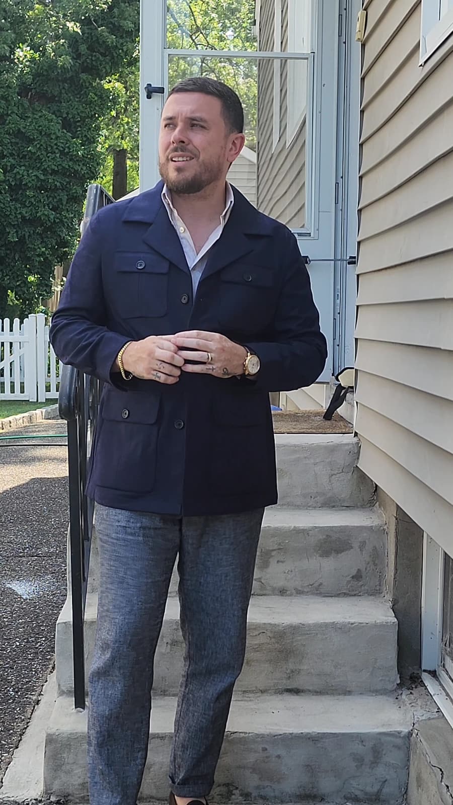 Woollen Flannel Safari Jacket - Yeossal & Co