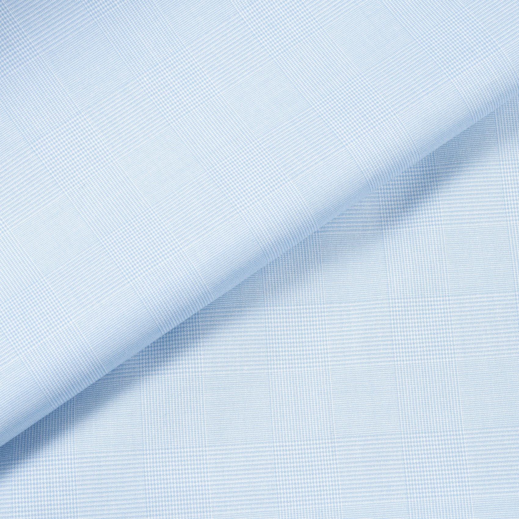Light Blue Plaid Cotton Shirt