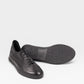 Yeossal black leather unlined GAT sneakers with lace-up closure and textured rubber sole.