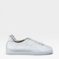 Yeossal white leather unlined GAT sneakers with a classic low-top silhouette and subtle perforated detailing.