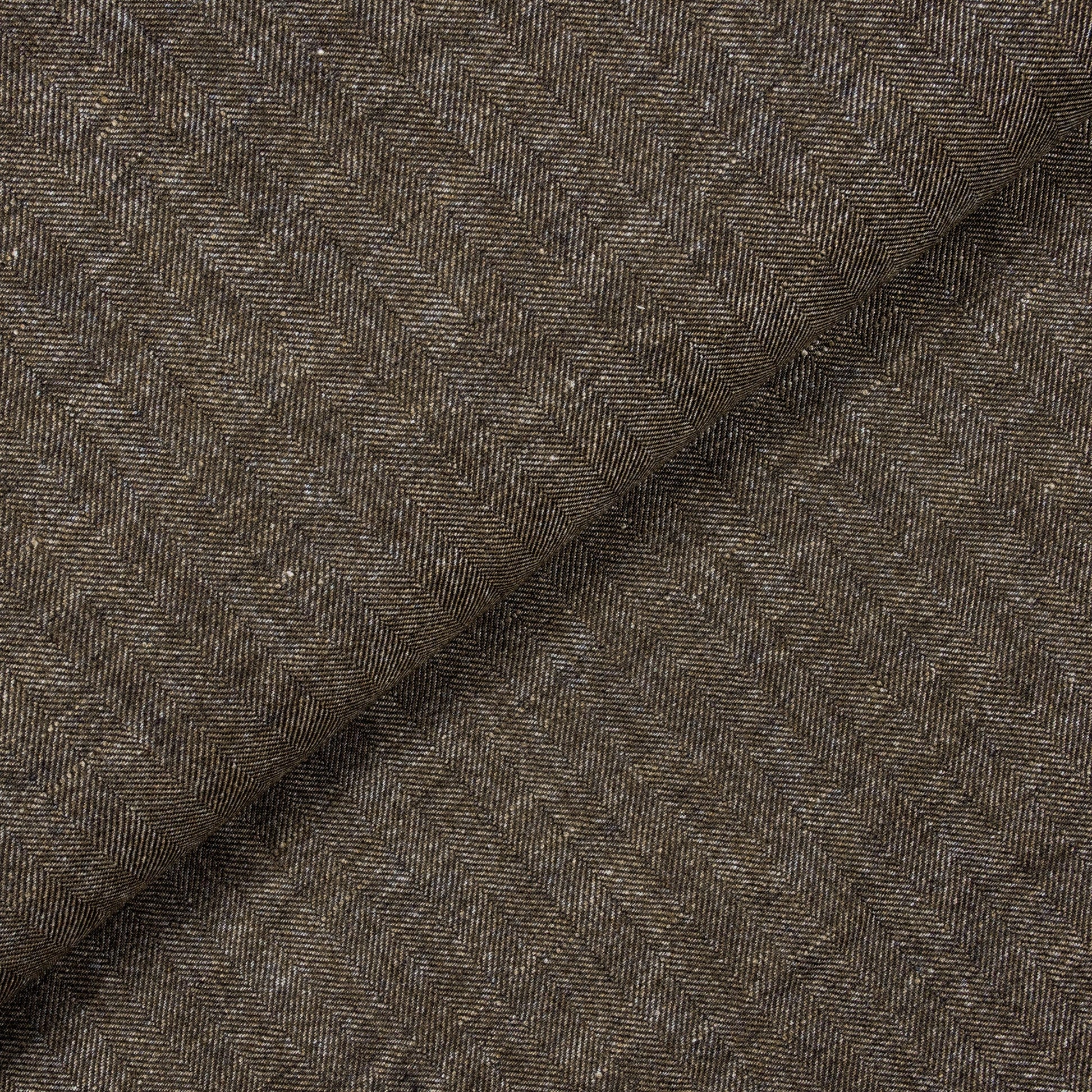 Zegna Dark Brown Wool Shirt MSW3054 - Yeossal & Co