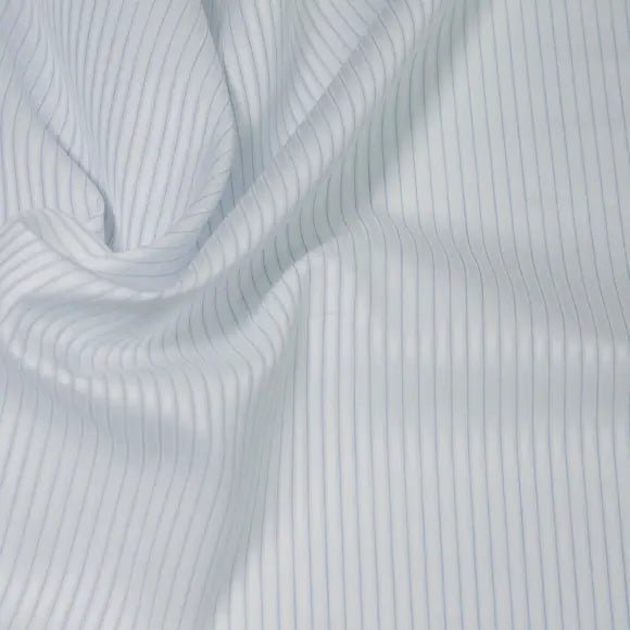 Zephir Soyella Medium Blue Dobby/Structured Stripes Custom Shirt 7171.9311.400 - Yeossal