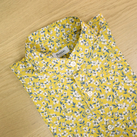 [Sample] Liberty Yellow Peach Blossom Shirt - SS040