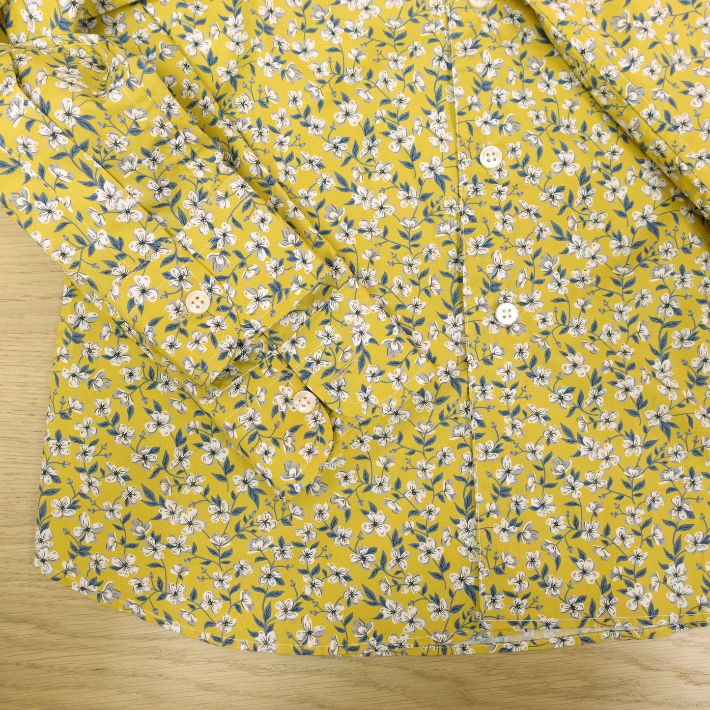 [Sample] Liberty Yellow Peach Blossom Shirt - SS040
