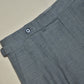 [Sample] Lanitex Linen Blend Smoke Grey Trousers  - ST084