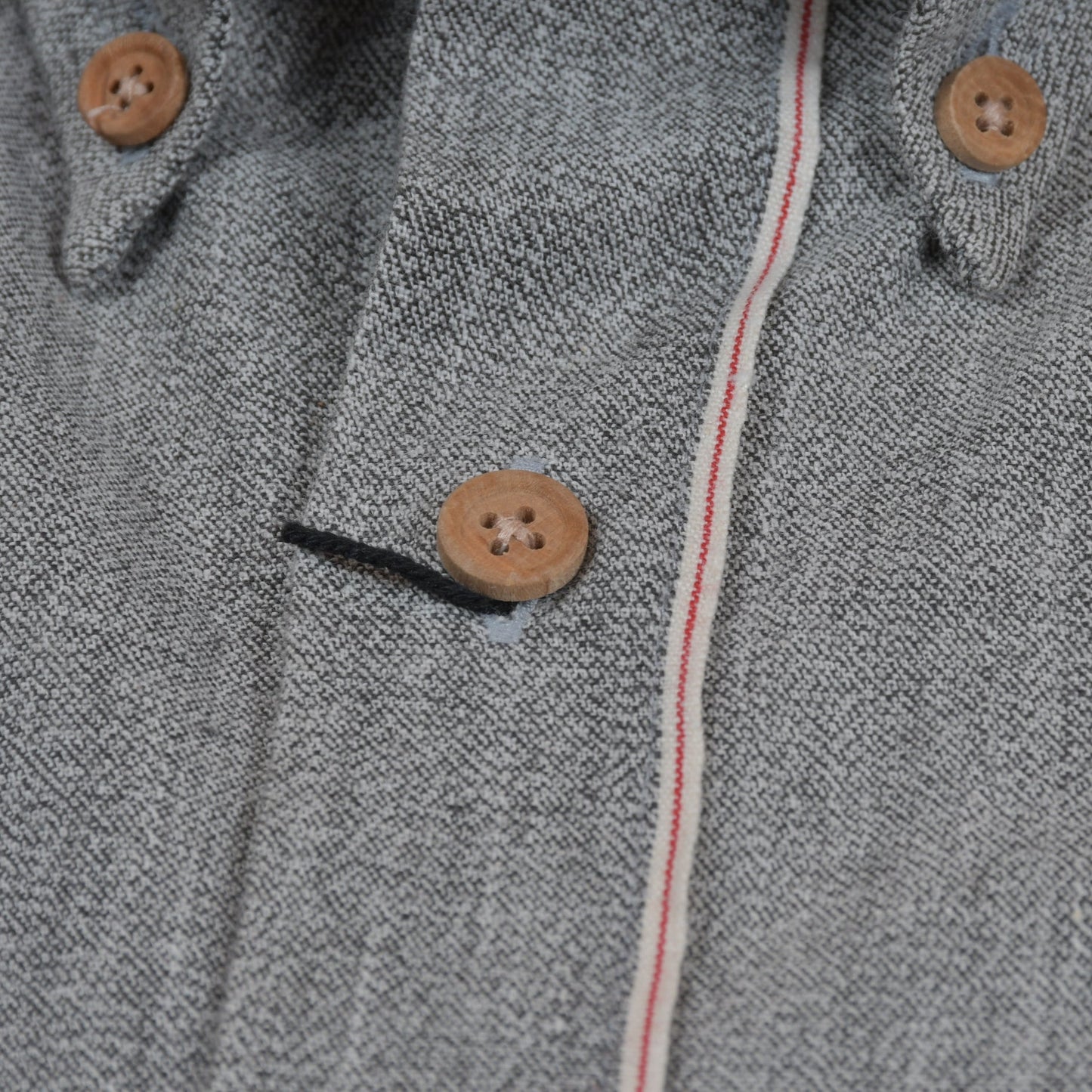 [Open Box - Like New] Japanese Twisted Twill Selvedge Grey Chambray Shirt - SS002