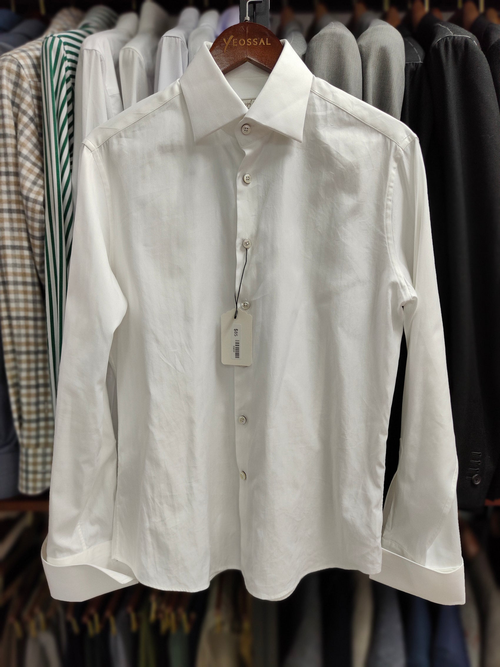[Sample] White Long Sleeves Shirt - SS059