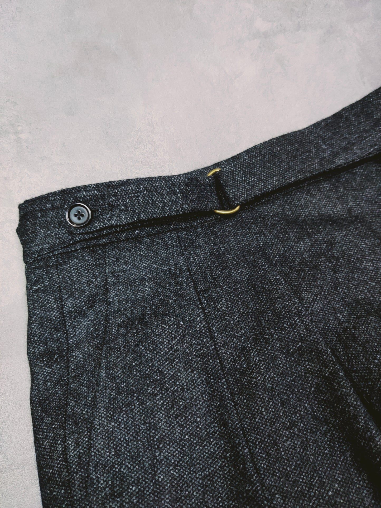 [Sample] VBC Charcoal Melange Flannel  Trousers  - ST129