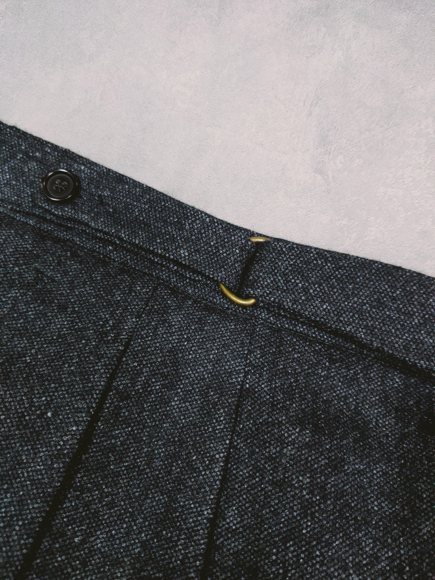 [Sample] VBC Charcoal Melange Flannel  Trousers  - ST129