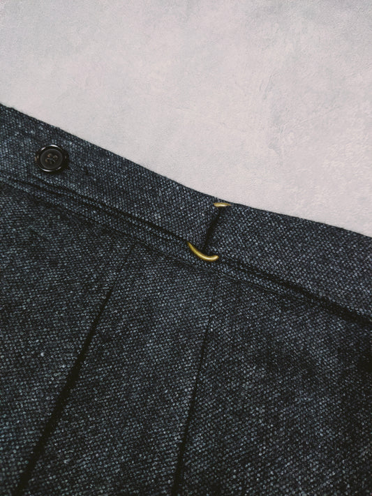 [Sample] VBC Charcoal Melange Flannel  Trousers  - ST129