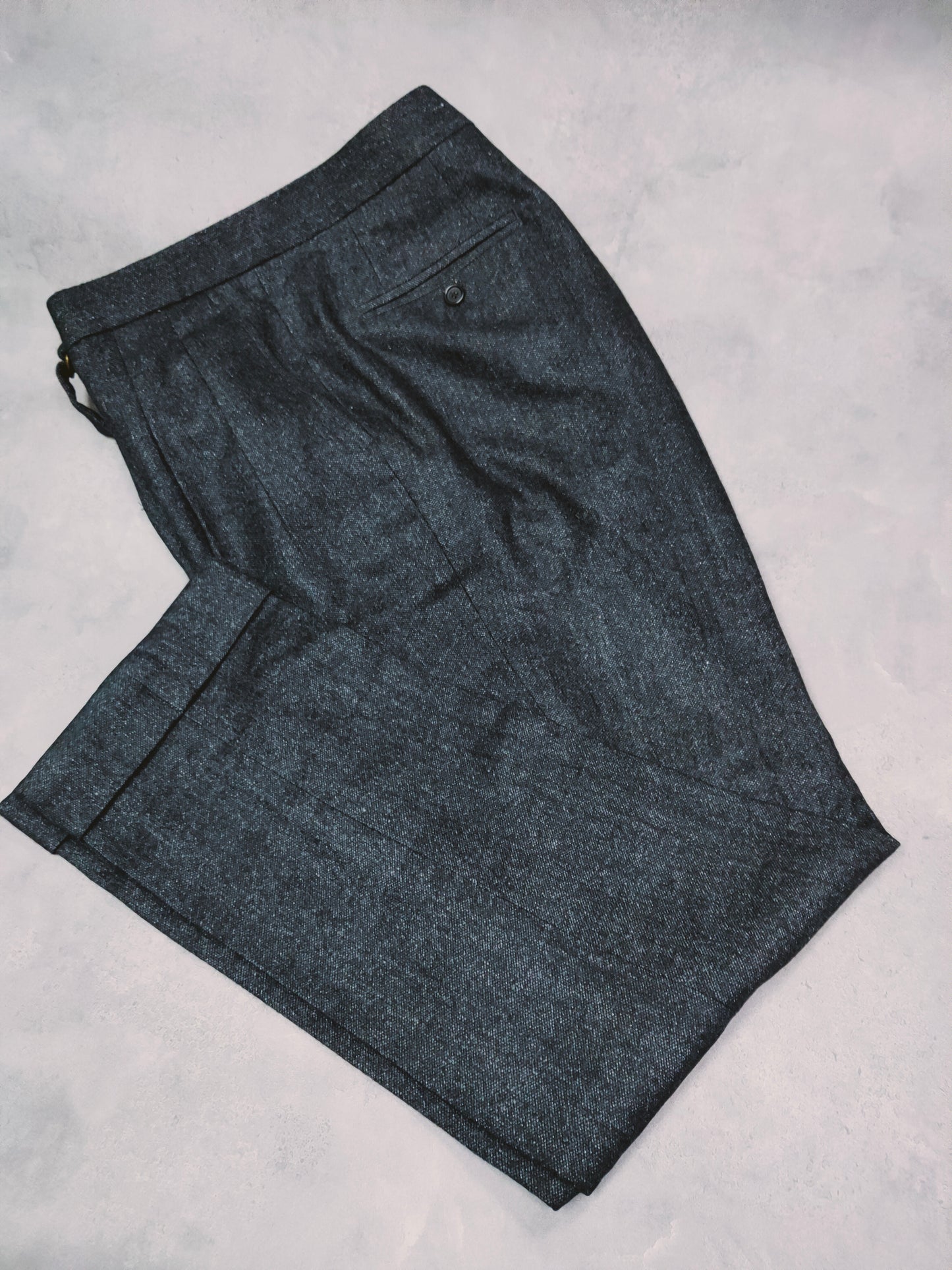 [Sample] VBC Charcoal Melange Flannel  Trousers  - ST129
