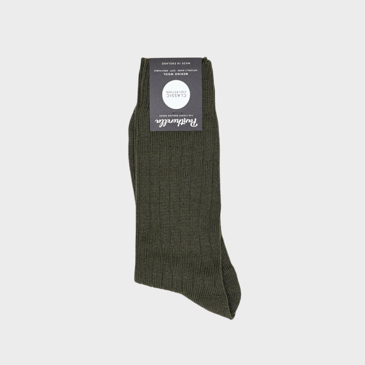 Packington Rib Merino Wool Men's Socks