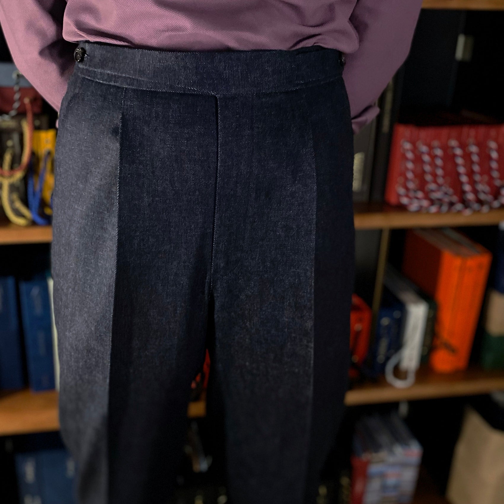Japanese Dark Indigo Denim Custom Trousers