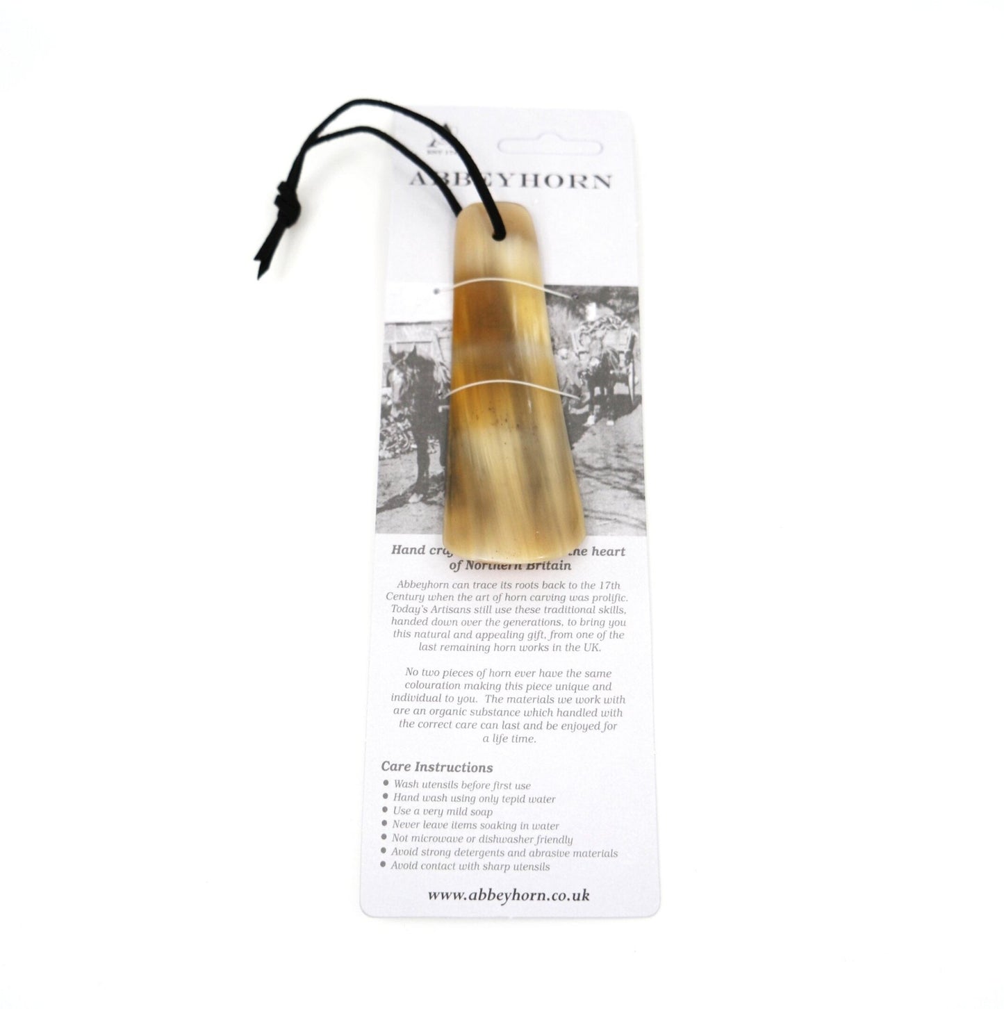 Abbeyhorn Shoehorn - 4" - Yeossal & Co
