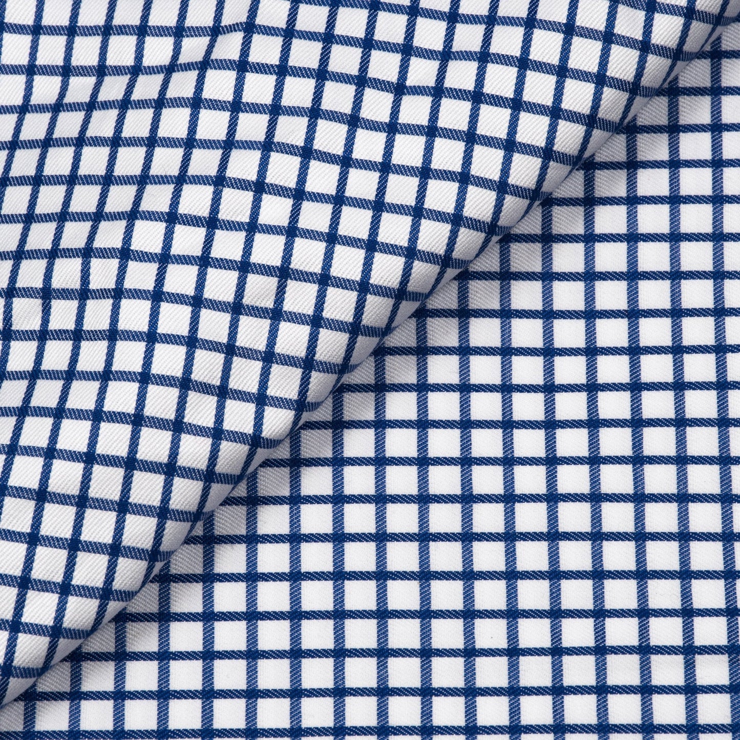 Blue Gingham Custom Cotton Shirt MFC0185 - Yeossal & Co