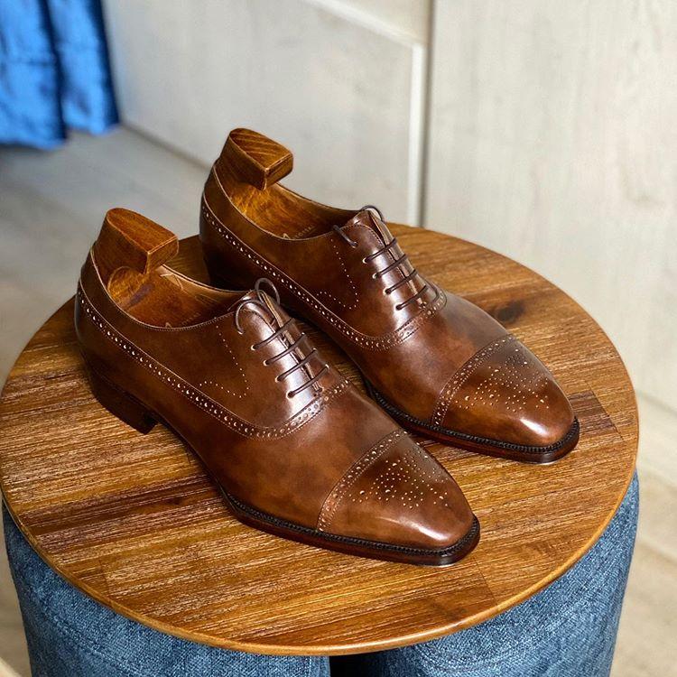 Collyer Balmoral Brogues Oxford Shoes - Yeossal & Co