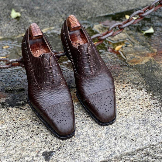 Collyer Balmoral Brogues Oxford Shoes - Yeossal & Co